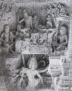 unknow artist Shiva and Parvati on Kailasa Kailasa-whine-peel on Ellora oil painting picture wholesale